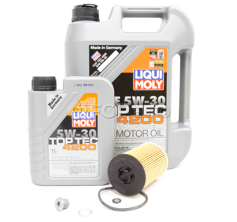 VW Oil Change Kit (5W30) - Liqui Moly KIT-523259 | Park Auto
