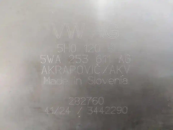 Genuine Volkswagen Akrapovič Titanium Exhaust - MK8 Golf R