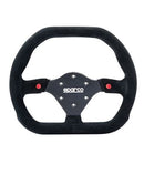 SPARCO STEERING WHEEL 310X260 SUEDE BLACK-1