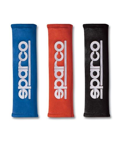 SPARCO BELT PAD 2IN ALCANTARA RED