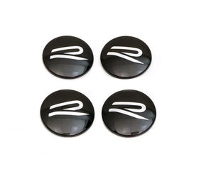 Dynamic Floating Center Caps "R Logo" (66mm) - VW / Golf / GTI / R / & More