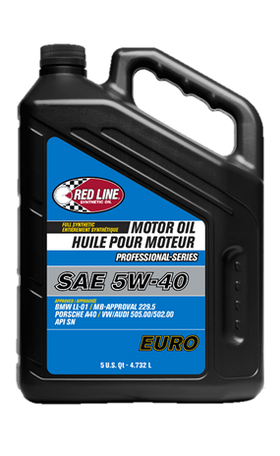 Red Line Professional Series Euro 5W40 Motor Oil - 55 Gallon