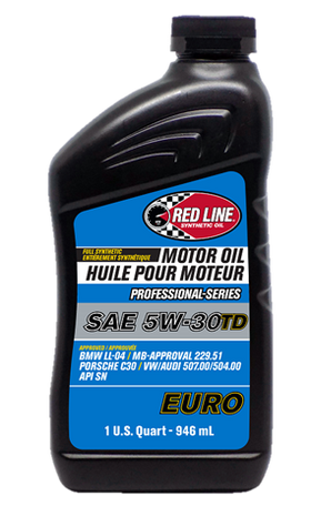 Red Line Professional Series Euro 5W30 TD Motor Oil - Quart