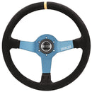 SPARCO STEERING WHEEL MONZA L550 SUEDE BLK/BL-1