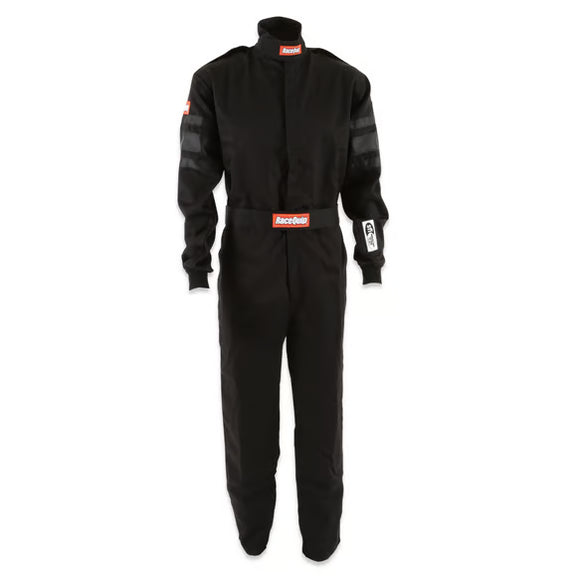 RACEQUIP SFI-1 1-L SUIT BLACK 2X-LARGE