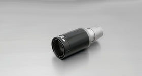 Remus 2006 Opel Corsa D (w/OE Rear Skirt) 1.3L 98mm Straight Blk Chrm w/Carbon Insert Tail Pipe Set