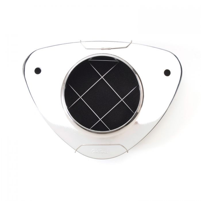 Edelbrock Air Cleaner Pro-Flo 1000 Series Triangular Steel Top 11 375In X 8 375In X 3In Chrome - 0