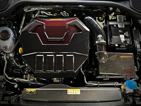 GOLF 8 GTI  Carbon Fiber Engine Cover - Red