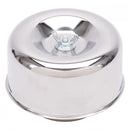 Edelbrock Air Cleaner 94 Series Round Steel Top 4 65In Dia X 3 125In 2 63In ID Raised Base Chrome-3