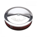 Edelbrock Air Cleaner Pro-Flo Series Round 14 In Diameter Cloth Element Chrome-2