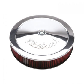 Edelbrock Air Cleaner Pro-Flo Series Round 14 In Diameter Cloth Element Chrome - 0
