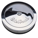 Edelbrock Air Cleaner Pro-Flo Series Round Steel Top Paper Element 14In Dia X 3 313In Chrome-1