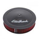 Edelbrock Air Cleaner Pro-Flo Series Round 14 In Diameter Cloth Element 3/8Indropped Base Black-1