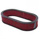 Edelbrock Air Cleaner Element Oval 2 5In Tall Red w/ White Strip-2