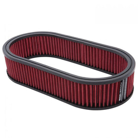 Edelbrock Air Cleaner Element Oval 2 5In Tall Red w/ White Strip - 0
