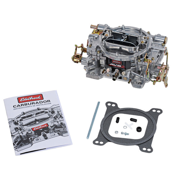 EDELBROCK Remanufactured AVS2 650 CFM Carburetor with Manual Choke in Satin (non-EGR)