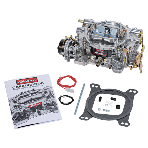 EDELBROCK Remanufactured AVS2 650 CFM Carburetor with Electric Choke in Satin (non-EGR)