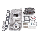 Edelbrock Manifold And Carb Kit Performer RPM Big Block Chevrolet Oval Port Natural Finish-1
