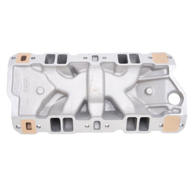 Edelbrock Manifold SBC 23-Degree Marine RPM 1955-1986 w/ Brass - 0