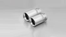 Remus 2014 BMW 3 Series F30/F31 76mm Rolled Edge Chrome Tail Pipe Set (Pair)