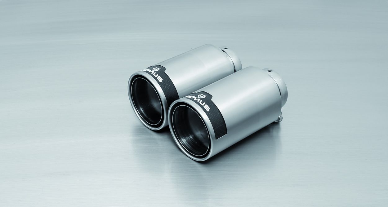 BMW M2 Competion RACING Cat-back-system L/R: RACING sport exhaust centered with 2 integrated valves (selectable tail pipes)