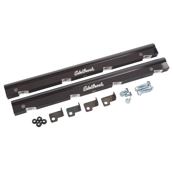 EDELBROCK Fuel Injector Rail Kit -6 AN Black Anodized For Holden Small-Block