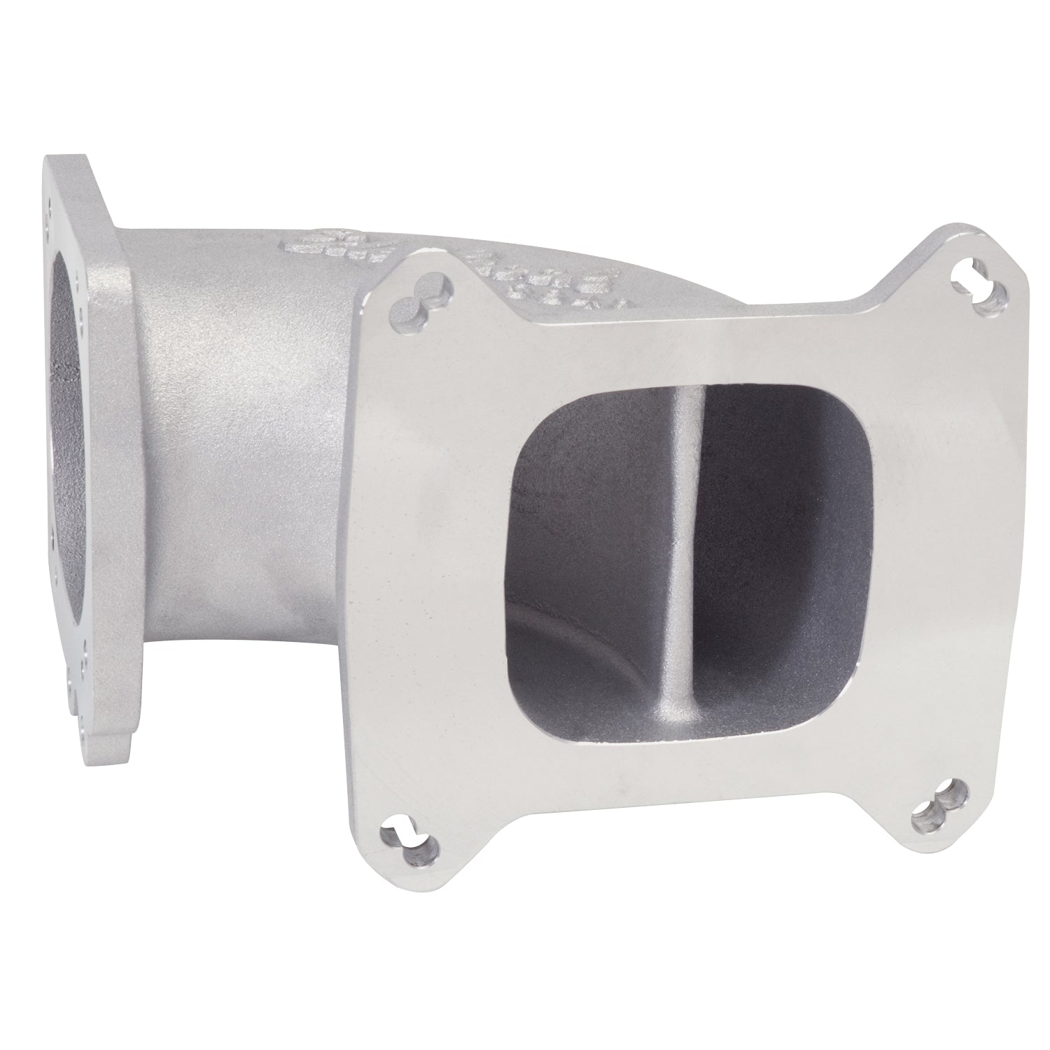 Edelbrock High Flow Intake Elbow 95mm Throttle Body to Square-Bore Flange As-Cast Finish - 0
