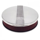 Edelbrock Air Cleaner Classic Series Round Aluminum Top Cloth Element 14In Dia X 3 9In Polished-1