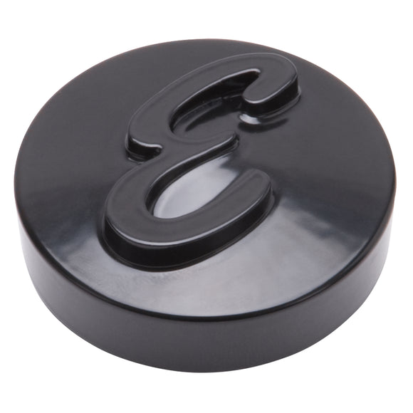 EDELBROCK E Logo Black Anodized Nut for Pro-Flo Universal 14" Round Air Cleaners