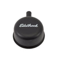 Edelbrock Round Cap w/ Nipple Black-1