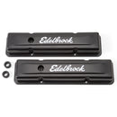 Edelbrock Valve Cover Signature Series Chevrolet 1959-1986 262-400 CI V8 Low Black-1
