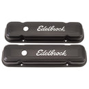 Edelbrock Valve Cover Signature Series Pontiac 1962-1979 301-455 CI V8 Low Black-1