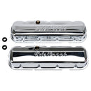 Edelbrock Valve Cover Signature Series Chevrolet 1965 and Later 396-502 V8 Low Chrome-1