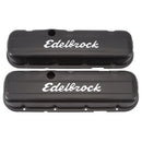 Edelbrock Signature Series Valve Covers, Black, Low Profile, Chevrolet 396-502, '65 & Later-1