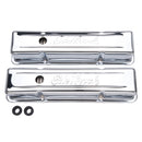 Edelbrock Valve Cover Signature Series Chevrolet 1959-1986 262-400 CI V8 Tall Chrome-1