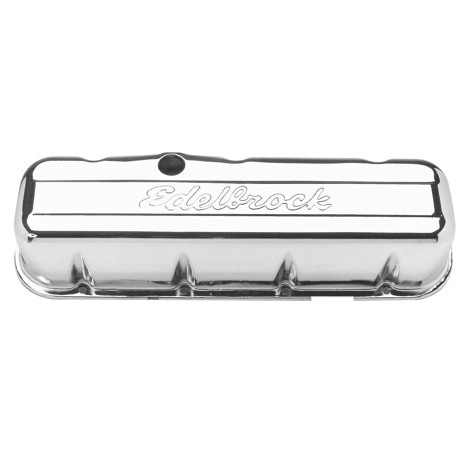 Edelbrock Signature Series Valve Covers, Chrome, Tall Profile, Chevrolet 396-502, '65 & Later