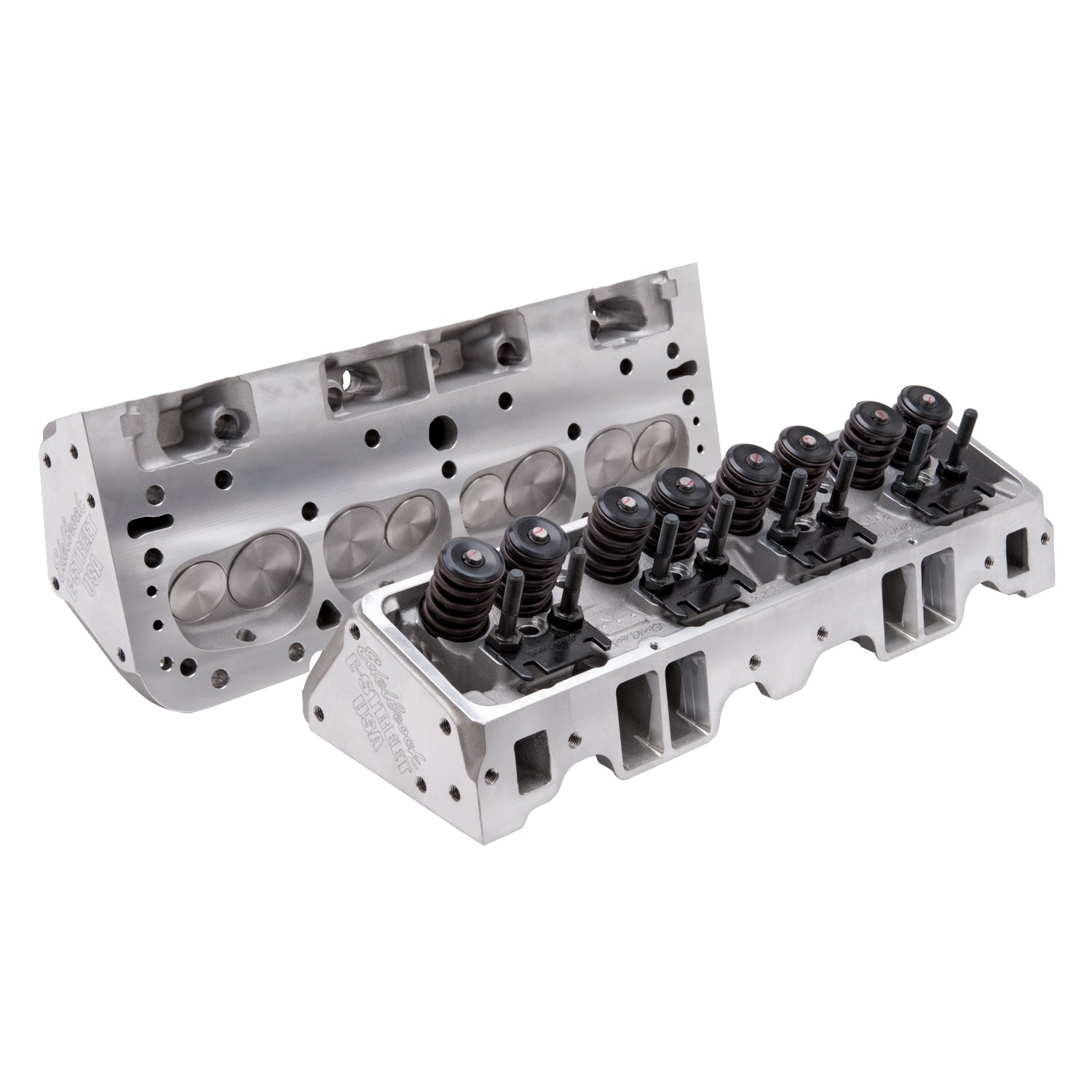 Edelbrock Cylinder Head E-Street SB Chevrolet 70cc (Complete Pair) - 0