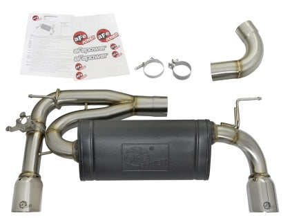 aFe MACHForce XP 16+ BMW 340i/iX 440i/iX B58 SS Axle-Back Exhaust w/Polished Tips