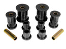 Prothane 74-91 Jeep Cherokee Front Spring & Shackle Bushings (w/ 2in OD Main Eye) - Black-1