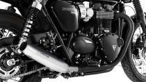 Remus 2016 Triumph Bonneville T120/T120 Black (Euro 4) Tapered Chrome Slip On - Left & Right Side