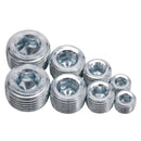 Edelbrock Fittings Pipe Plug Kit Internal Allen Head 1/8In 1/4In 3/8In 1/2In NPT Set of 8-1