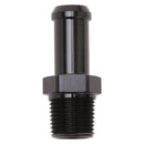 Edelbrock Hose End Straight 3/8In NPT to 1/2In Barb Black Anodize-1