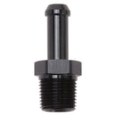 Edelbrock Hose End Straight 3/8In NPT to 3/8In Barb Black Anodize-1
