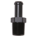 Edelbrock Hose End Straight 1/2In NPT to 1/2In Barb Black Anodize-1