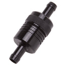 Edelbrock Fuel Filter Aluminum 3In X 01/ 1/8In 3/8In Inlet/Outlet Black-1