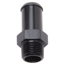 Edelbrock Hose End Straight 3/8In NPT to 5/8In Barb Black Anodize-1