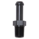 Edelbrock Hose End Straight 1/4In NPT to 3/8In Barb Black Anodize-1