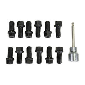 Edelbrock Exhaust Header Bolts 3/8in-16 X 3/4in, Black Oxide W/ Allen Socket