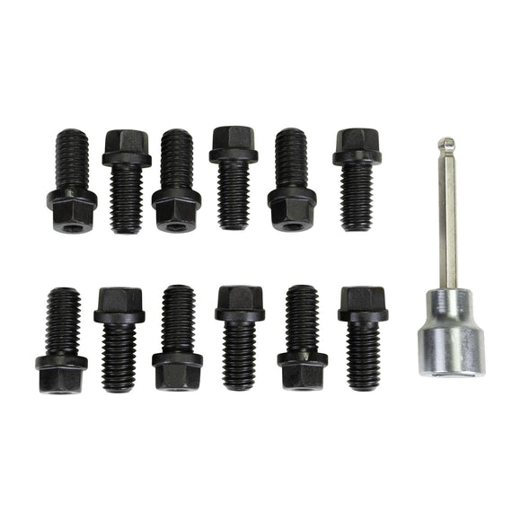 Edelbrock Exhaust Header Bolts 3/8in-16 X 3/4in, Black Oxide W/ Allen Socket