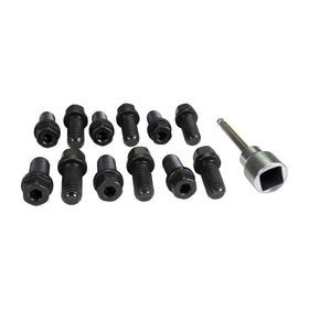 Edelbrock Exhaust Header Bolts 3/8in-16 X 3/4in, Black Oxide W/ Allen Socket - 0